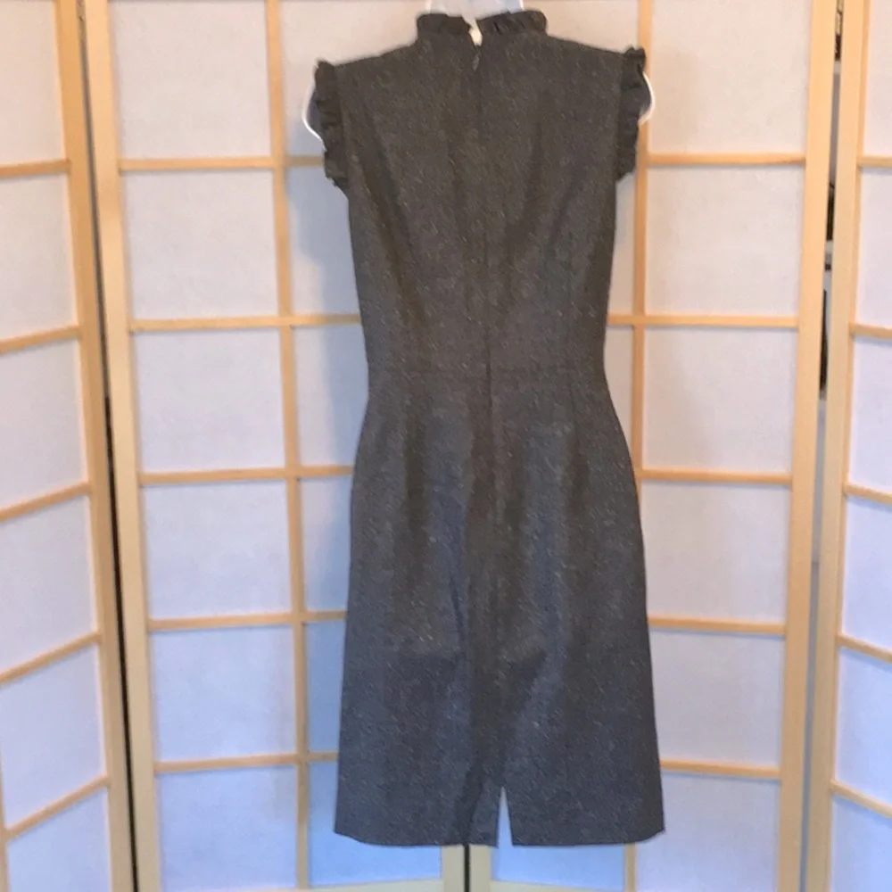 Rebecca Taylor Ruffled Herringbone Dress - Picture 8 of 11